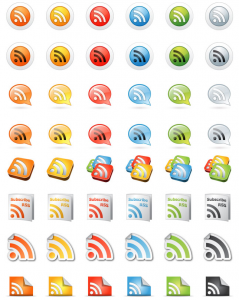 200 icons rss free gratuit