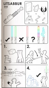 ikea sabre laser star wars mode emploi