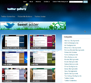 twitter gallery screen