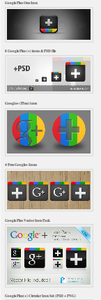 icons google +1