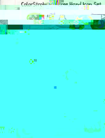 colorstroked,icon,icone,set,reseau,social